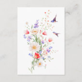 ワイルドフラワー春結婚詳細のエンクロージャカード エンクロージャーカード (裏面)