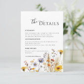 ワイルドフラワー春詳細エンクロージャカード 出欠カード (スタンド正面)