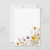 ワイルドフラワー春詳細エンクロージャカード 出欠カード (裏面)