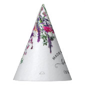 ワイルドフラワー最初の誕生日パーティーハット パーティーハット (左)