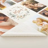 ワイルドフラワー最高のマー常に写真コラージュ シェルパブランケット (3/4)