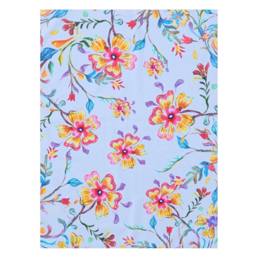 ワイルドフラワー機動隊52インチx 70インチ テーブルクロス (正面)