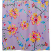 ワイルドフラワー機動隊 シャワーカーテン (正面)