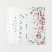 ワイルドフラワー歓迎サイン、ワイルドフラワーのポスター タペストリー (正面(横))