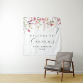 ワイルドフラワー歓迎サイン、ワイルドフラワーのポスター タペストリー (インサイチュ)