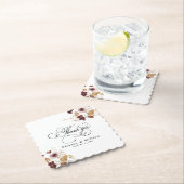 ワイルドフラワー水彩フローラ結婚書道 ペーパーコースター (インサイチュ)