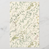 ワイルドフラワー水彩夏秋メニュー (裏面)