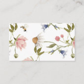 ワイルドフラワー水彩少女ブックリクエストのエンクロージャ エンクロージャーカード (裏面)