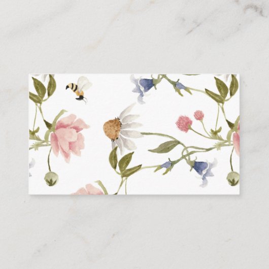 ワイルドフラワー水彩少女ブックリクエストのエンクロージャ エンクロージャーカード (裏面)