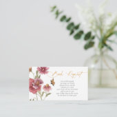 ワイルドフラワー水彩少女ブックリクエストのエンクロージャ エンクロージャーカード (スタンド正面)