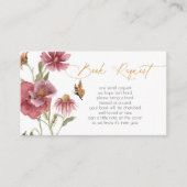 ワイルドフラワー水彩少女ブックリクエストのエンクロージャ エンクロージャーカード (正面)