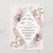 ワイルドフラワー水彩招待状 招待状 (正面/裏面)