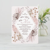 ワイルドフラワー水彩招待状 招待状 (スタンド正面)