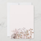 ワイルドフラワー水彩招待状 招待状 (裏面)