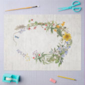 ワイルドフラワー水彩植物性フローラデコパージュ 薄葉紙 (クラフト)