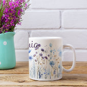 🌸🎨ワイルドフラワー水彩色🌼🍃 コーヒーマグカップ