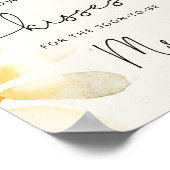 ワイルドフラワー水彩花ハウメニーキス ポスター (角)