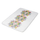 ワイルドフラワー水彩風呂マット バスマット (アングル)