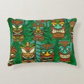 ワイルドフラワー水彩:シカラフルームレス アクセントクッション (正面)