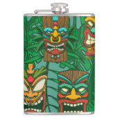 ワイルドフラワー水彩:シカラフルームレス フラスク (正面)