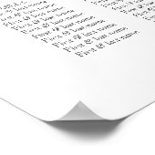 ワイルドフラワー洗礼少女シーティングチャート ポスター (角)