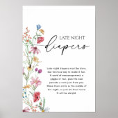 ワイルドフラワー深夜おむつサイン ポスター (正面)