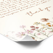 ワイルドフラワー深夜おむつ赤ちゃんシャワーゲーム フォトプリント            (角)