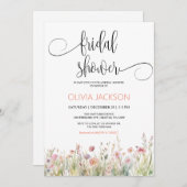 ワイルドフラワー潮汐シャワー招待状 シーズンカード (正面/裏面)