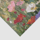 ワイルドフラワー牧草地カラフルフローラ油塗装 薄葉紙 (詳細)