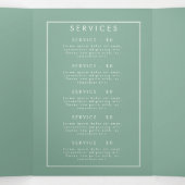 ワイルドフラワー牧草地パンフレット 三つ折りプログラム (内部中)