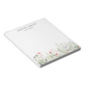 ワイルドフラワー牧草地ビジネス ノートパッド (アングル)