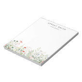 ワイルドフラワー牧草地ビジネス ノートパッド (回転)