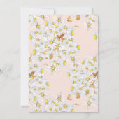 ワイルドフラワー牧草地フローラブライダルシャワー招待状 招待状 (裏面)