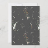 ワイルドフラワー牧草地フローラブライダルシャワー招待状 招待状 (裏面)