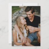 ワイルドフラワー牧草地ボホエレガントスクリプト写真 招待状 (裏面)