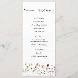 ワイルドフラワー牧草地メニュー メニュー