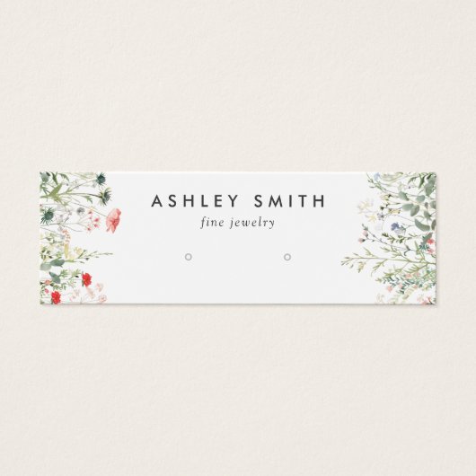 ワイルドフラワー牧草地耳鳴り表示カード (正面)