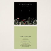 ワイルドフラワー牧草地耳鳴り表示カード (正面&裏面)