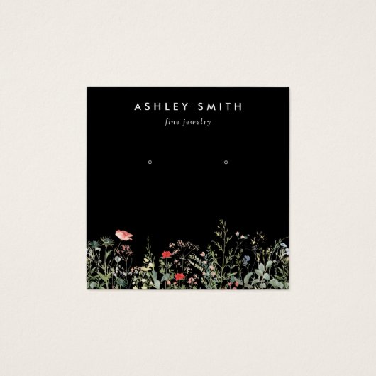 ワイルドフラワー牧草地耳鳴り表示カード (正面)