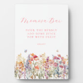 ワイルドフラワー百モダン佐バーベビーシャワー フォトプラーク (正面)