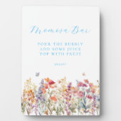 ワイルドフラワー百モダン佐バーベビーシャワー フォトプラーク (正面)