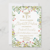 ワイルドフラワー看護学卒業パーティー 招待状 (正面)