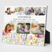 ワイルドフラワー私の美しい家族のファーストネーム7写真 フォトプラーク (側面)