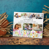 ワイルドフラワー私の美しい家族のファーストネーム7写真 フォトプラーク (側面)