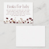 ワイルドフラワー秋の赤ちゃんシャワーベビー エンクロージャーカード (正面/裏面)