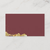 ワイルドフラワー秋エレガントブライダルシャワーレシピ エンクロージャーカード (裏面)