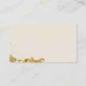 ワイルドフラワー秋エレガントベビーガールシャワーおむつ エンクロージャーカード (裏面)