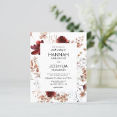 ワイルドフラワー秋フォトインスタグラム結婚式招待状 (スタンド正面)