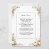 ワイルドフラワー秋秋のフローラ結婚葉のメニュー 招待状 (正面)