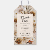 ワイルドフラワー秋結婚フローラ ギフトタグ (正面)